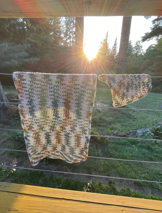 Kitchen Towel and Dishcloth